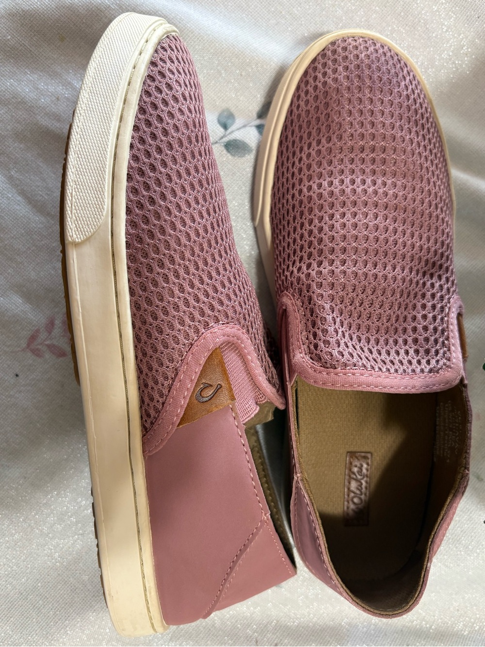 Olukai Pehuea Pink Mesh Slip-On Sneakers women’s US 7.5